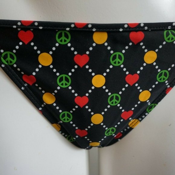 New Cover Style Rasta Peace Sign Tie Side Pant size Lrg - Picture 6 of 6